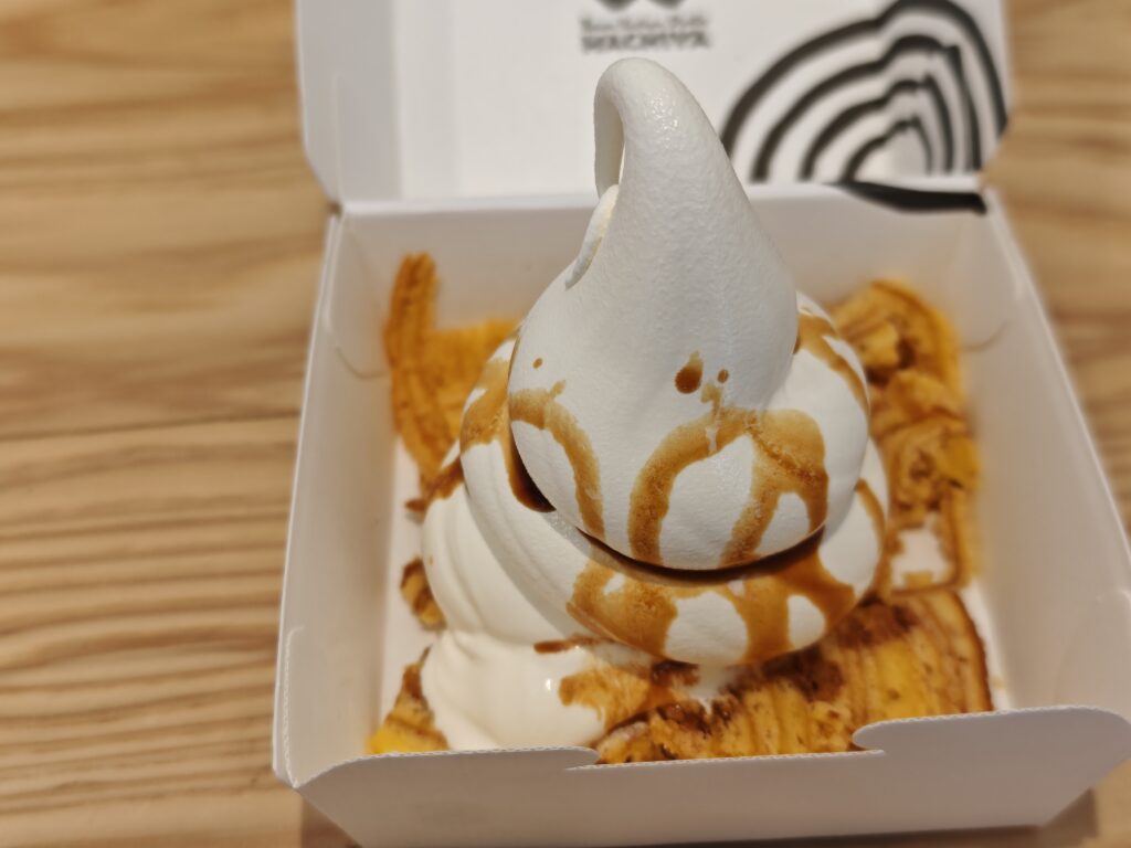 はちやカフェの日光しょうゆバウムの醤油の相性が良い