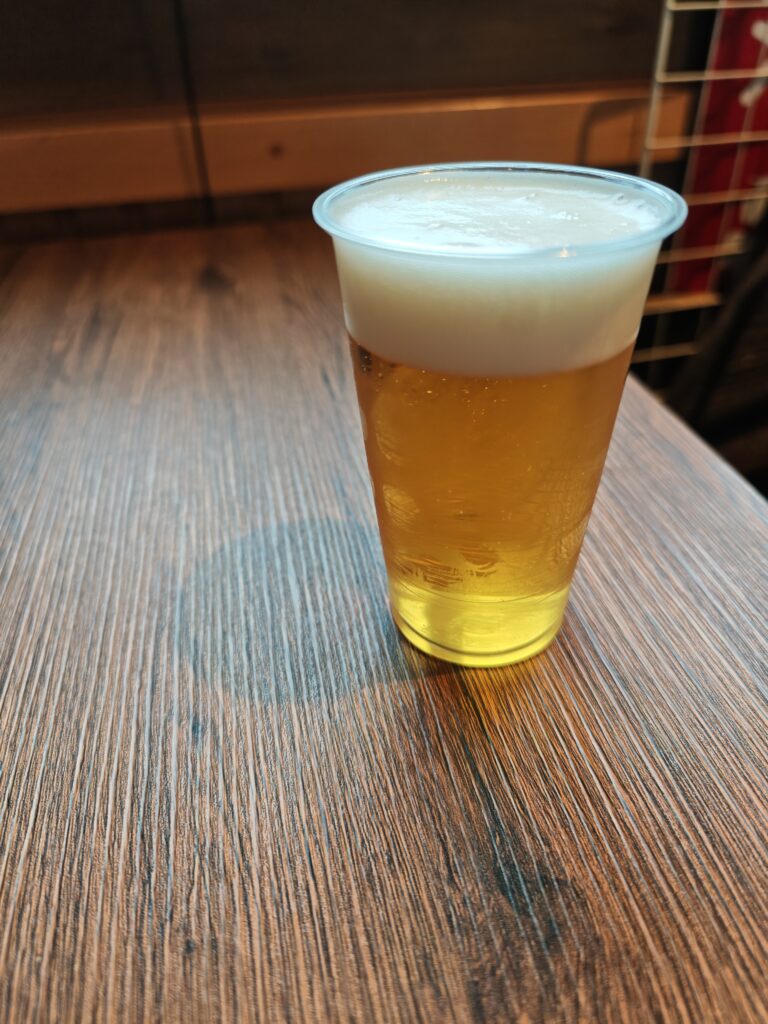 湯西川温泉　湯沢屋商店　角打ち　ビール