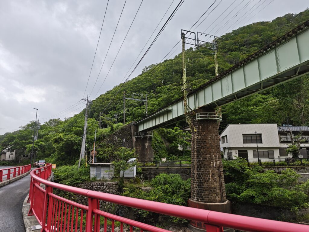 湯檜曽温泉 上越線 橋梁