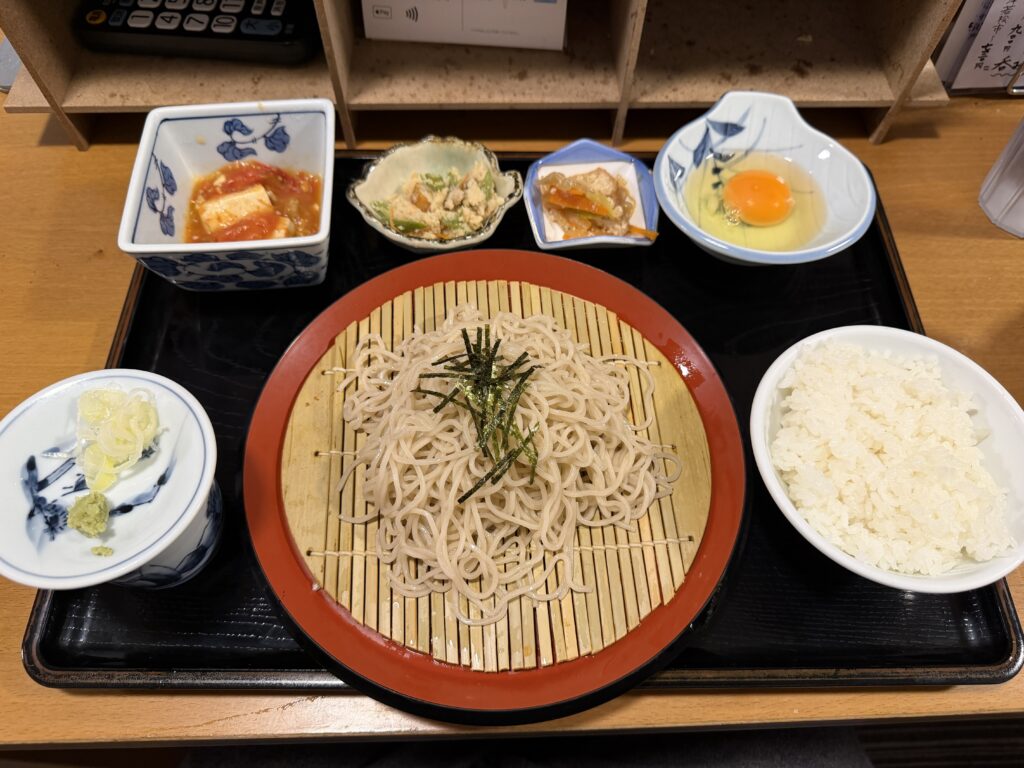 温泉屋　ひろすけ旅館　無料朝食　そば
